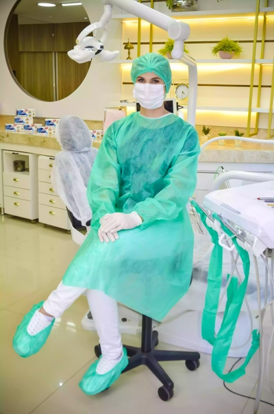 Roupa descartável hospitalar